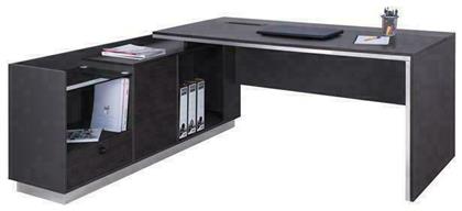 Γωνιακό Επαγγελματικό Γραφείο Rosewood 180x170x76εκ. HomeMarkt