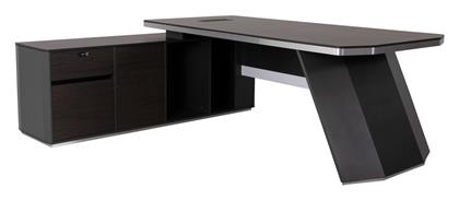 Γωνιακό Επαγγελματικό Γραφείο Rosewood 220x180x76εκ. Καφέ - HomeMarkt