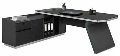 Γωνιακό Επαγγελματικό Γραφείο Rosewood 220x180x76εκ. Καφέ - HomeMarkt