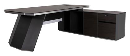 Γωνιακό Επαγγελματικό Γραφείο Rosewood 220x180x76εκ. Καφέ - HomeMarkt