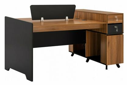 Γωνιακό Επαγγελματικό Γραφείο Supreme 154x120x89εκ. Grey Honey Oak - HomeMarkt