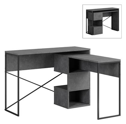 Γωνιακό Γραφείο Badau 110x37.2x77εκ. Megapap