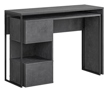 Γωνιακό Γραφείο Badau 110x37x77εκ. Ανθρακί - Pakketo