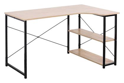 Γωνιακό Γραφείο Course 120x73x75εκ. Sonoma - Μαύρο - Liberta