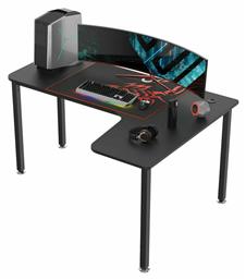 Γωνιακό Γραφείο Gaming ERK-CD-L01R-60B-V2 155.4x110x76.2εκ. Μαύρο - Eureka Ergonomic