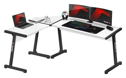 Γωνιακό Γραφείο Gaming Hero 6.0 147x112x74εκ. White - Huzaro από το Polihome