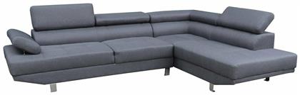 Goro Γωνιακός 270x200x87εκ. Γκρι - HomeMarkt