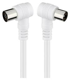 Antenna Cable Coax male - Coax female Λευκό 1.5m (11520) Goobay