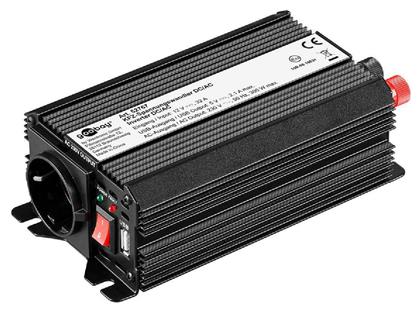 Inverter Αυτοκινήτου 300W για Μετατροπή 12V DC σε 230V AC με 1xUSB Goobay