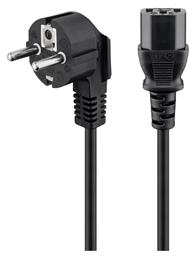 Schuko male - IEC C13 female Cable 3m Μαύρο (95142) Goobay