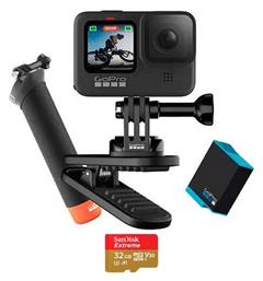 Hero9 Bundle Action Camera 5K Υποβρύχια με WiFi Μαύρη με Οθόνη 2.27'' GoPro