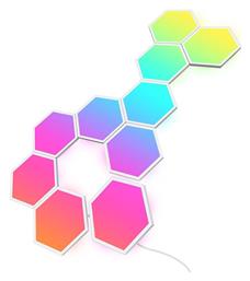 WiFi Διακοσμητικό Φωτιστικό LED με Φωτισμό RGB Hexagon Λευκό 10τμχ Govee