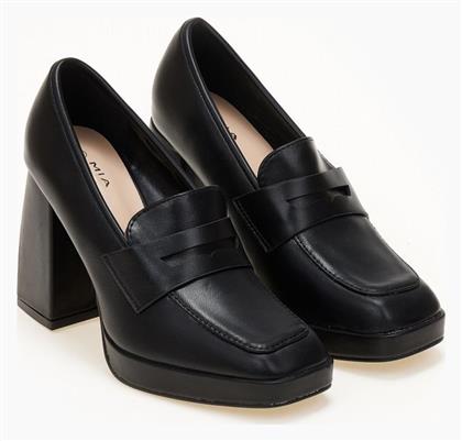 Γόβες τύπου oxford με χοντρό τακούνι - Μαύρο - Issue Fashion