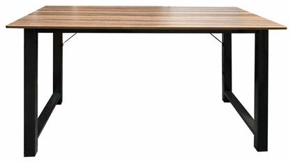 Γραφείο 100x60x73εκ. Μαύρο / Καρυδί - Woodwell