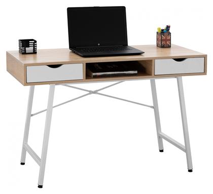 Γραφείο 120x48x76.5εκ. Sonama με Λευκό Σκελετό - HomeMarkt