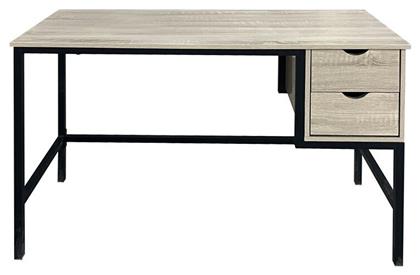 Γραφείο 120x48x76εκ. Sonoma-μαύρα Μεταλλικά Πόδια