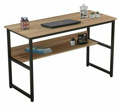Γραφείο 120x50x75εκ. Καρυδί - Μαύρο - HomeMarkt