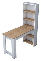 Γραφείο 120x53.8x153.6εκ. White-walnut - Hanah Home