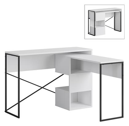 Γραφείο Badau 110x37.2x77εκ. Λευκό - Megapap