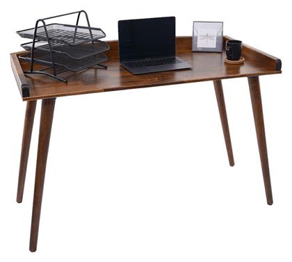 Γραφείο Brady 119x59x75εκ. Φυσικό Ξύλο Πεύκου Καρυδί - Pakketo