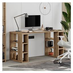 Γραφείο Colmar 140x60x75εκ. Ανοιχτό Καρυδί - Megapap