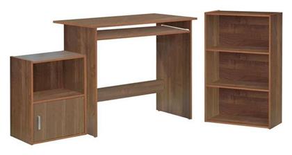 Γραφείο Cygnus με Βιβλιοθήκη 90x50x75εκ. Καφέ - ArteLibre