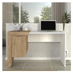 Γραφείο Dario 120x60x73.2εκ. Sepet Oak - Λευκό - Megapap