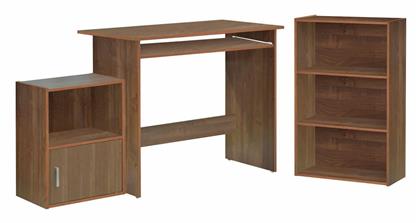 Γραφείο Decon με Βιβλιοθήκη 90x50x75εκ. Καφέ - Woodwell