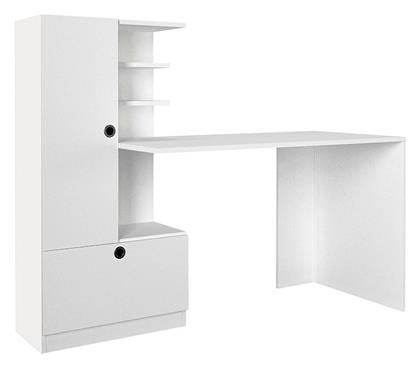 Γραφείο Domingo με Βιβλιοθήκη 149.5x60x120εκ. Λευκό - Megapap