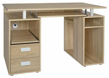 Γραφείο Υπολογιστή Status 120x55x76εκ. Λευκό / Sonoma - HomeMarkt