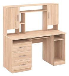 Γραφείο Keldra 140x59.8x142.2εκ. Sonoma - Pakketo