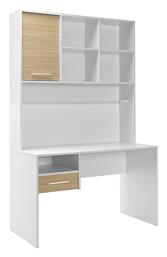 Γραφείο London 120x60x196εκ. Λευκό - Oak - Megapap