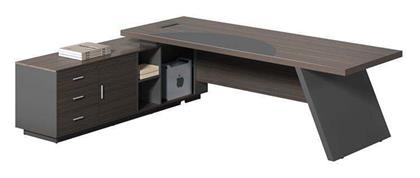 Γραφείο Master 180x180x75εκ. Grey Walnut - Woodwell