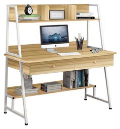 Γραφείο με Βιβλιοθήκη 120x48x137εκ. Woodwell