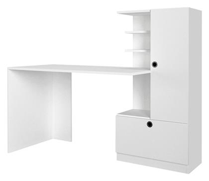 Γραφείο Merino με Βιβλιοθήκη 149.5x61.8x120εκ. Λευκό - Megapap