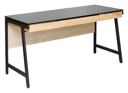 Γραφείο Nest 140x58x75εκ. Φυσικό Μαύρο - Liberta