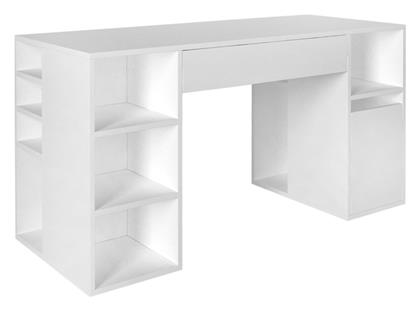 Γραφείο Pontus με Βιβλιοθήκη 145x60x74.4εκ. Λευκό - Megapap