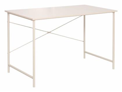 Γραφείο Popular Ξύλινο Εκρού με Μεταλλικά Πόδια 120x60x75εκ. Liberta