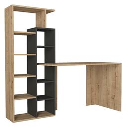 Γραφείο Primo με Βιβλιοθήκη 152x60x74εκ. Sapphire / Ανθρακί
