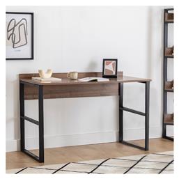 Γραφείο Rana 120x60x78.8εκ. Καρυδί - Μαύρο - Megapap