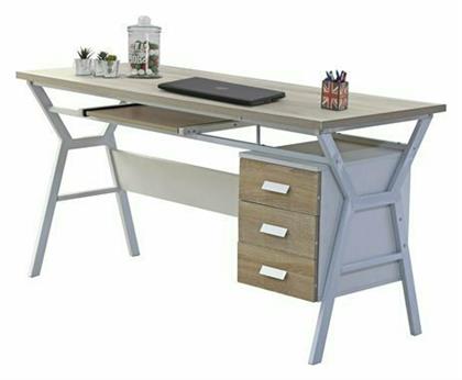 Γραφείο Sonama 150x60x76εκ. Καρυδί - Λευκό - HomeMarkt