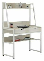 Γραφείο Tanaya με Βιβλιοθήκη 100x48x139εκ. Sonoma - Λευκό - HomeMarkt