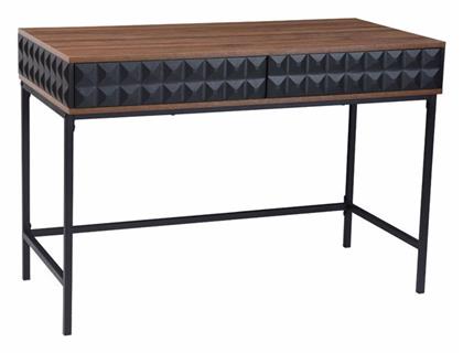 Γραφείο Zuma 110.5x54x76εκ. Καρυδί Μαύρο - Liberta