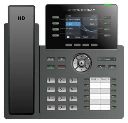GRP2634 Ενσύρματο Τηλέφωνο IP 4 γραμμών Μαύρο Grandstream