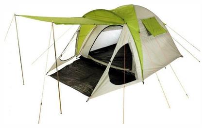 Electra L Σκηνή Camping Igloo Μπεζ με Διπλό Πανί 3 Εποχών για 4 Άτομα 240x240x175εκ. Grasshoppers