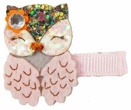 Dear Owl Παιδικό Κλιπ σε Ροζ Χρώμα 1τμχ Great Pretenders