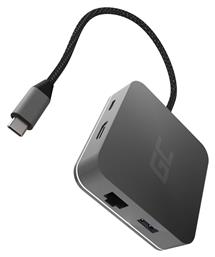 AK61 USB-C Docking Station με HDMI 4K Ethernet Green Cell