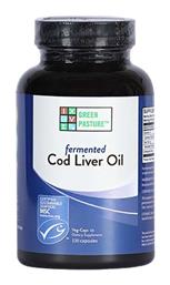 Fermented Cod Liver Oil Μουρουνέλαιο 120 φυτικές κάψουλες Green Pasture