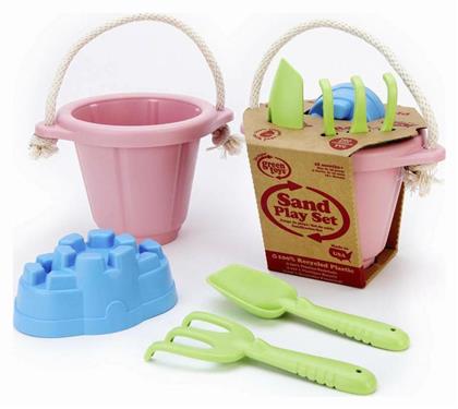 Σετ Κουβαδάκι Παραλίας με Αξεσουάρ Ροζ Green Toys