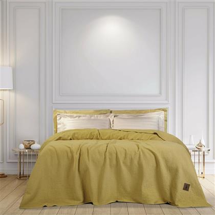 2459 Κουβέρτα Πικέ Μονή 160x240 Ώχρα Greenwich Polo Club